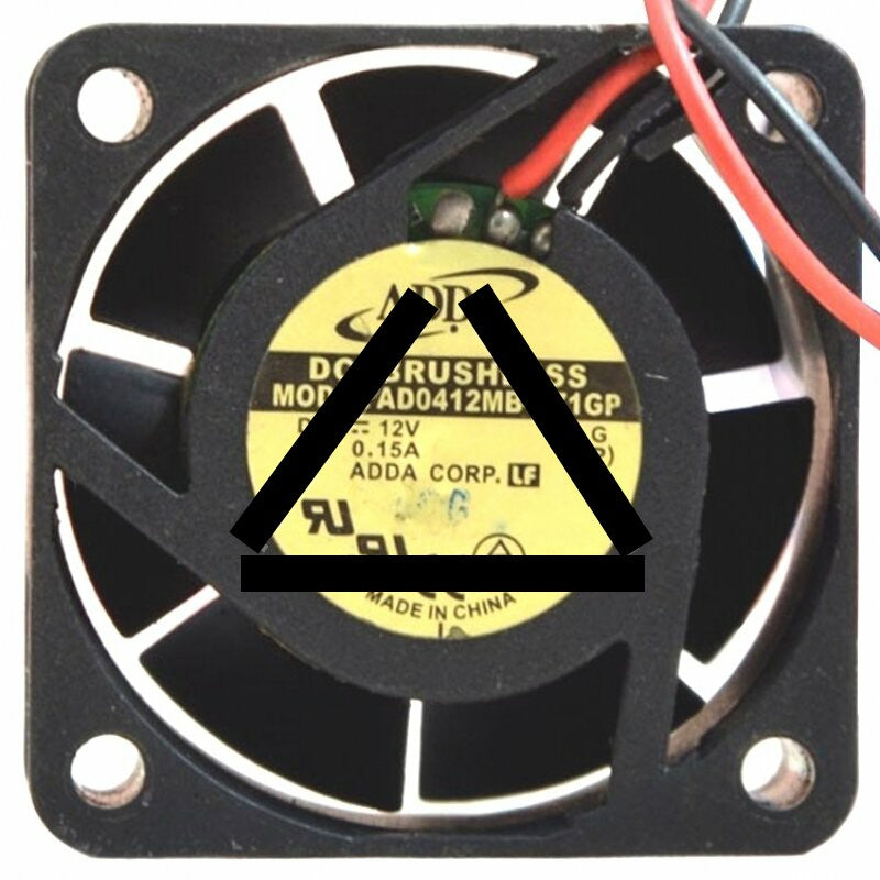 ADDA AD0412MB-C71GP DC 12V 0.15A 2 Wires Brushless Axial Cooling Fan