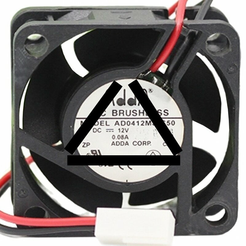 ADDA AD0412MS-C50 DC 12V 0.08A 2 Wires Brushless Axial Cooling Fan