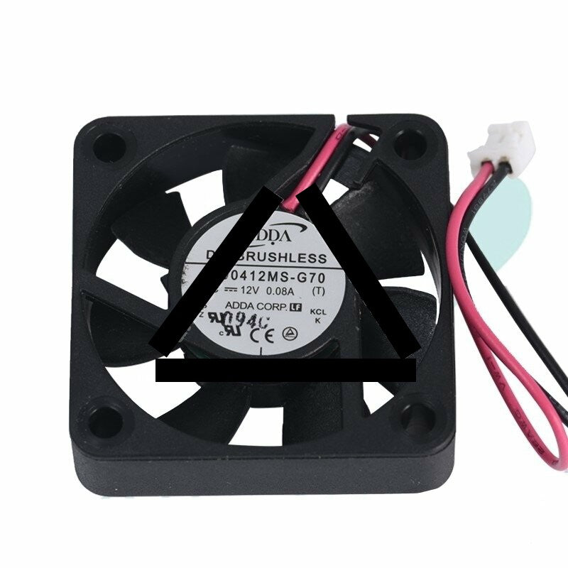 ADDA AD0412MS-G70 DC 12V 0.08A 2 Wires Axial Cooling Fan