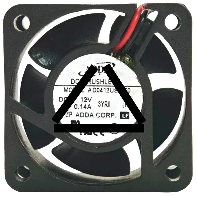 ADDA AD0412US-C50 12V 0.14A DC Brushless 2 Wires Axial Cooling Fan