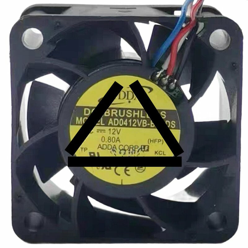 ADDA AD0412VB-B5BDS DC 12V 0.80A 4 Wires Brushless Axial Cooling Fan