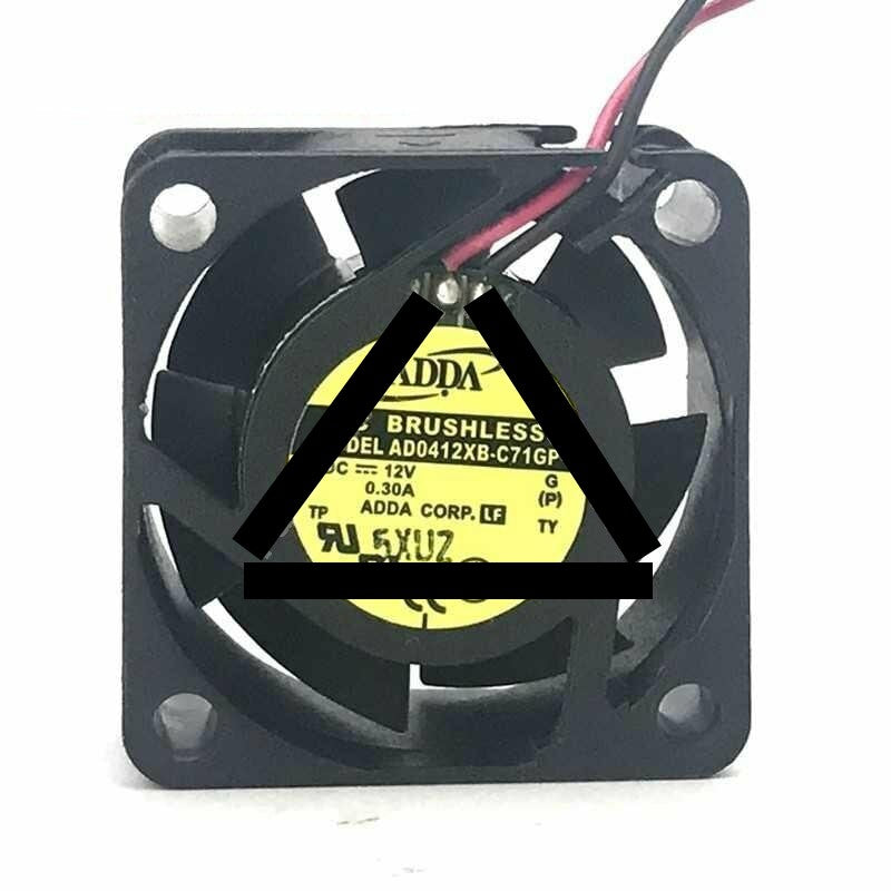 ADDA AD0412XB-C71GP DC 12V 0.30A 2 Wires Axial Cooling Fan