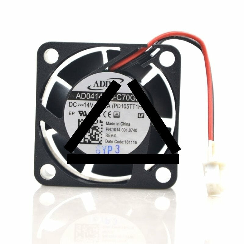ADDA AD0414MB-C70GP DC 14V 0.12A 2 Wires Axial Cooling Fan