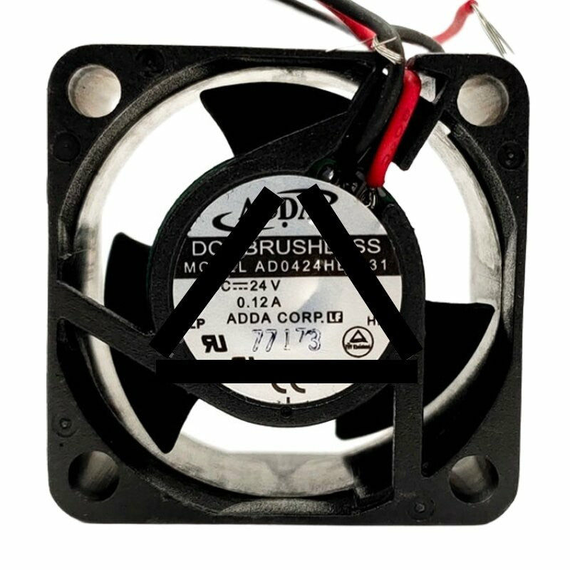 ADDA AD0424HB-B31 DC 24V 0.12A 2 Wires Axial Cooling Fan