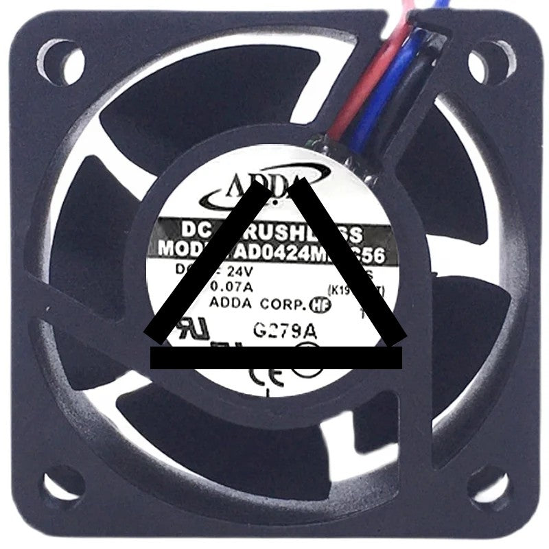 ADDA AD0424MB-C56 24V 0.07A DC Brushless 3 Wires Axial Cooling Fan