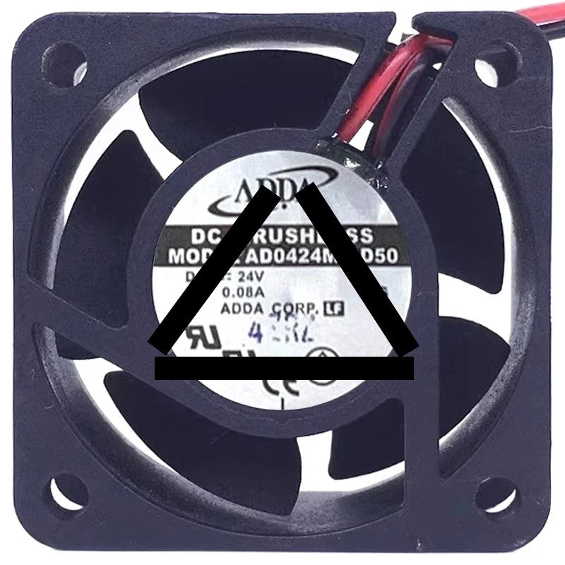ADDA AD0424MB-D50 24V 0.08A 2 Wires Axial Cooling Fan