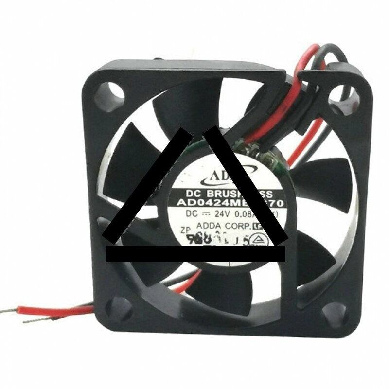 ADDA AD0424MB-G70 DC 24V 0.08A 2 Wires Axial Cooling Fan