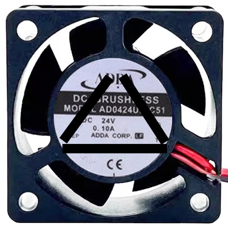 ADDA AD0424UB-C51 24V 0.10A DC Brushless 2 Wires Axial Cooling Fan