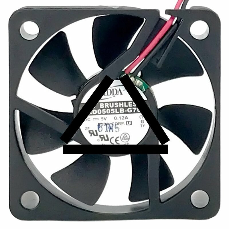 ADDA AD0505LB-G70 5V 0.12A 2 Wires DC Brushless Axial Cooling Fan