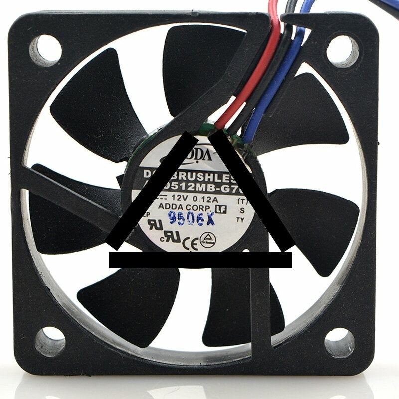 ADDA AD0512MB-G76 DC 12V 0.12A 2 Wires / 3 Wires Axial Cooling Fan