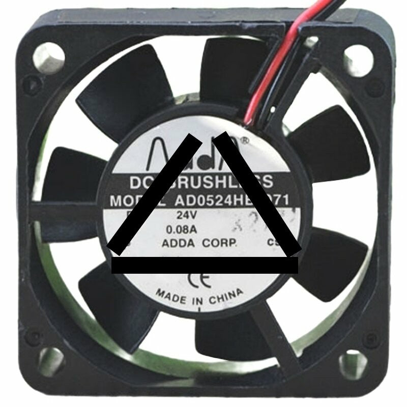 ADDA AD0524HB-D71 DC 24V 0.08A 2 Wires Brushless Axial Cooling Fan