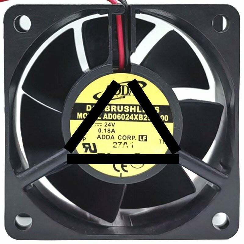 ADDA AD06024XB257100 24V 0.18A 2 Wires 6025 DC Brushless Axial Fan