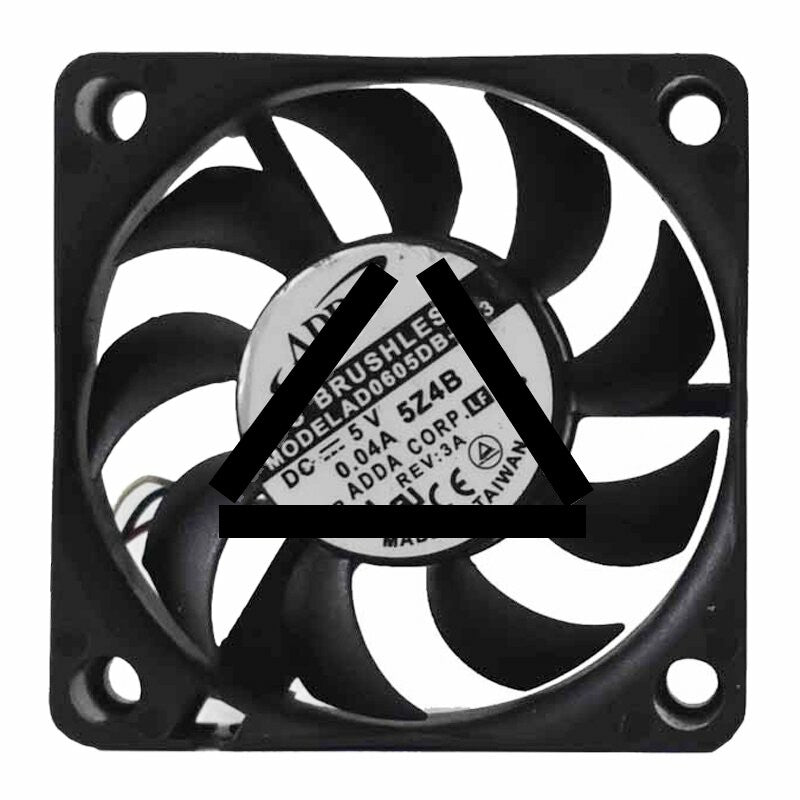ADDA AD0605DB-D93 DC 5V 0.04A 6015 Axial Brushless Cooling Fan