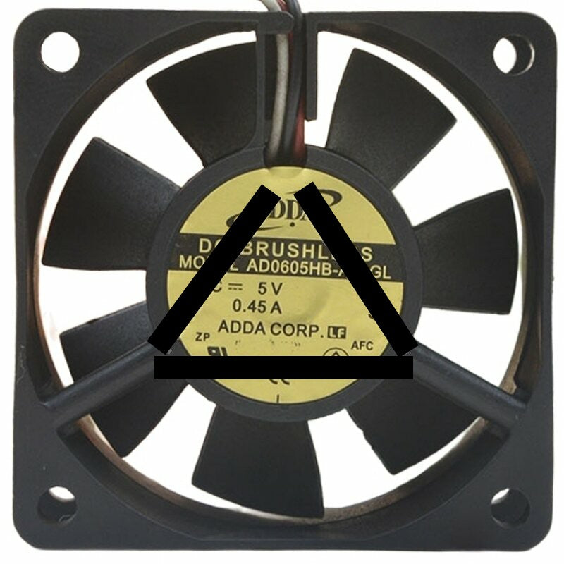 ADDA AD0605HB-A73GL DC 5V 0.45A 3 Wires Brushless Axial Cooling Fan