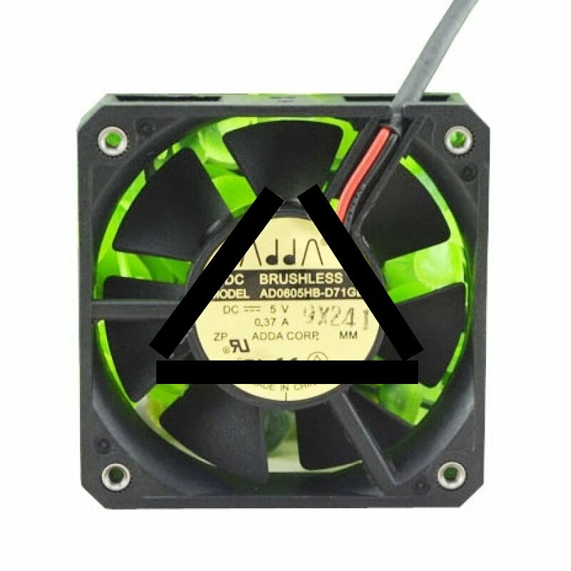 ADDA AD0605HB-D71GL DC 5V 0.37A 2 Wires Axial Cooling Fan
