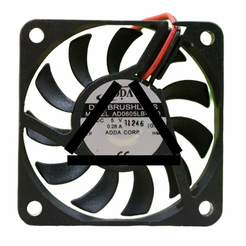 ADDA AD0605LB-GA0 DC 5V 0.28A 2 Wires Axial Cooling Fan