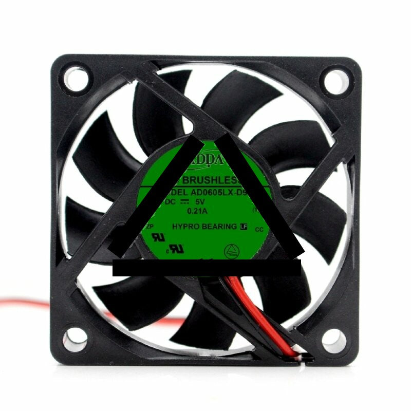 ADDA AD0605LX-D90 DC 5V 0.21A 2 Wires / 3 Wires Axial Cooling Fan
