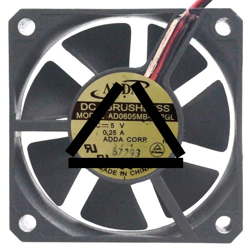 ADDA AD0605MB-D72GL 5V 0.25A DC Brushless 3 Wires Axial Cooling Fan