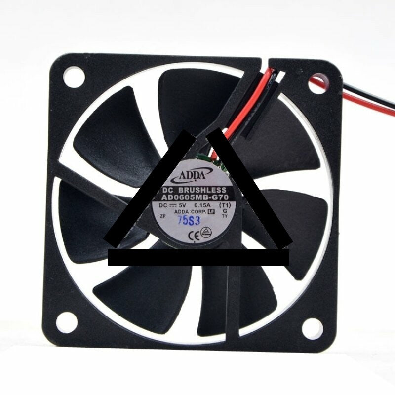 ADDA AD0605MB-G70 DC 5V 0.15A 2 Wires Axial Cooling Fan