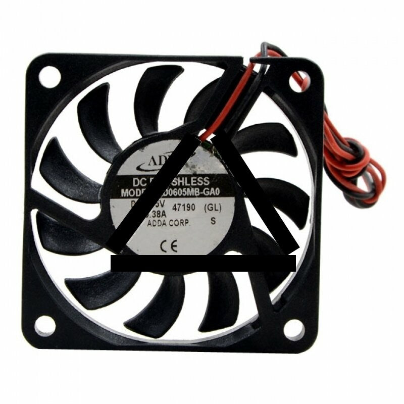 ADDA AD0605MB-GA0 DC 5V 0.38A 2 Wires Axial Cooling Fan