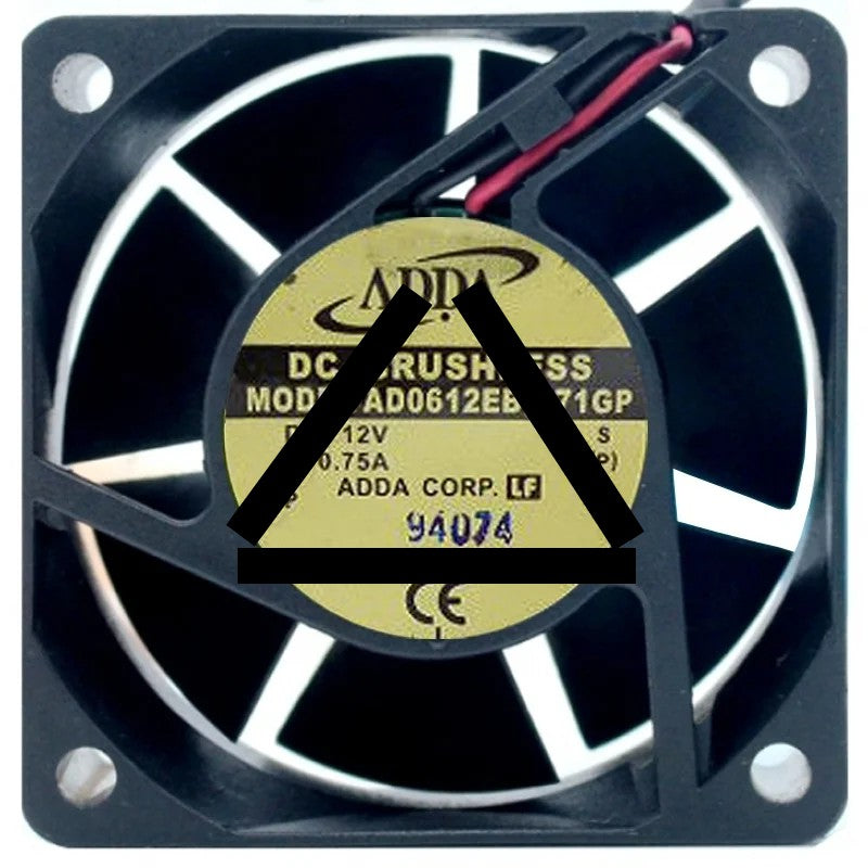 ADDA AD0612EB-A71GP 12V 0.75A DC Brushless 2 Wires Axial Cooling Fan