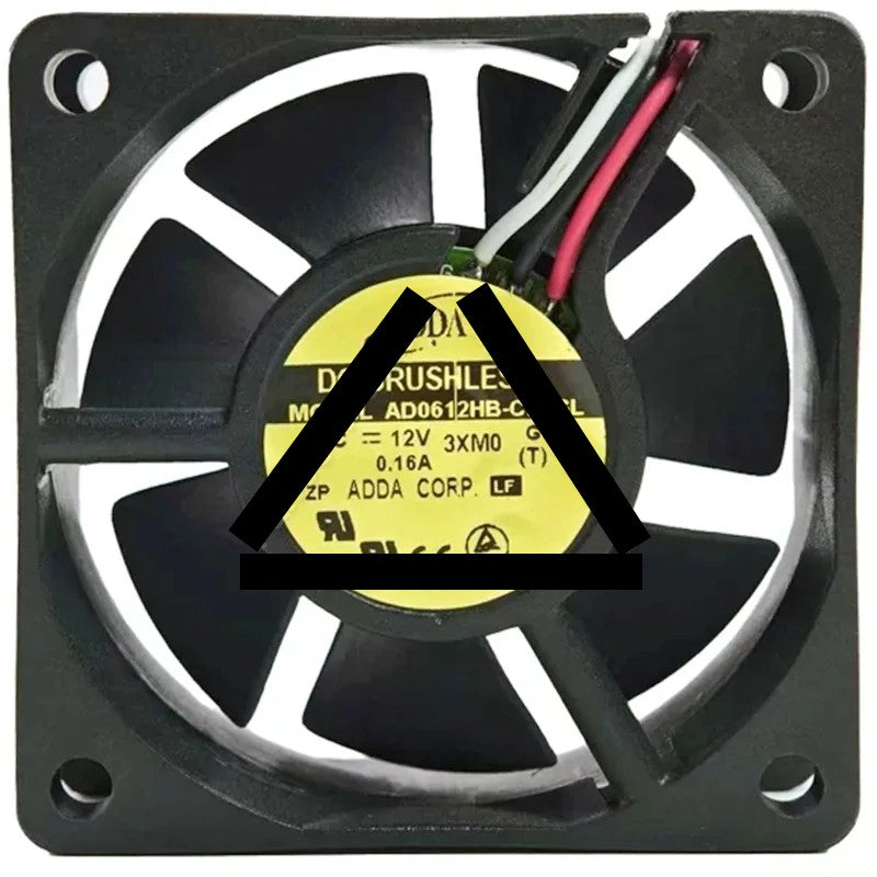 ADDA AD0612HB-C76GL 12V 0.16A DC Brushless 3 Wires Axial Cooling Fan