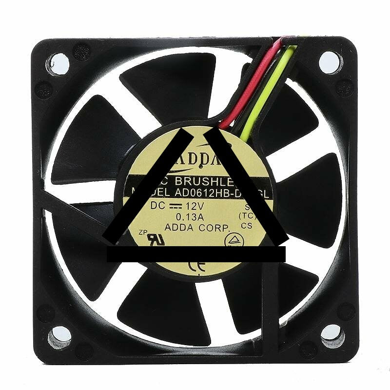 ADDA AD0612HB-D70GL DC 12V 0.13A 2 Wires / 3 Wires Axial Cooling Fan