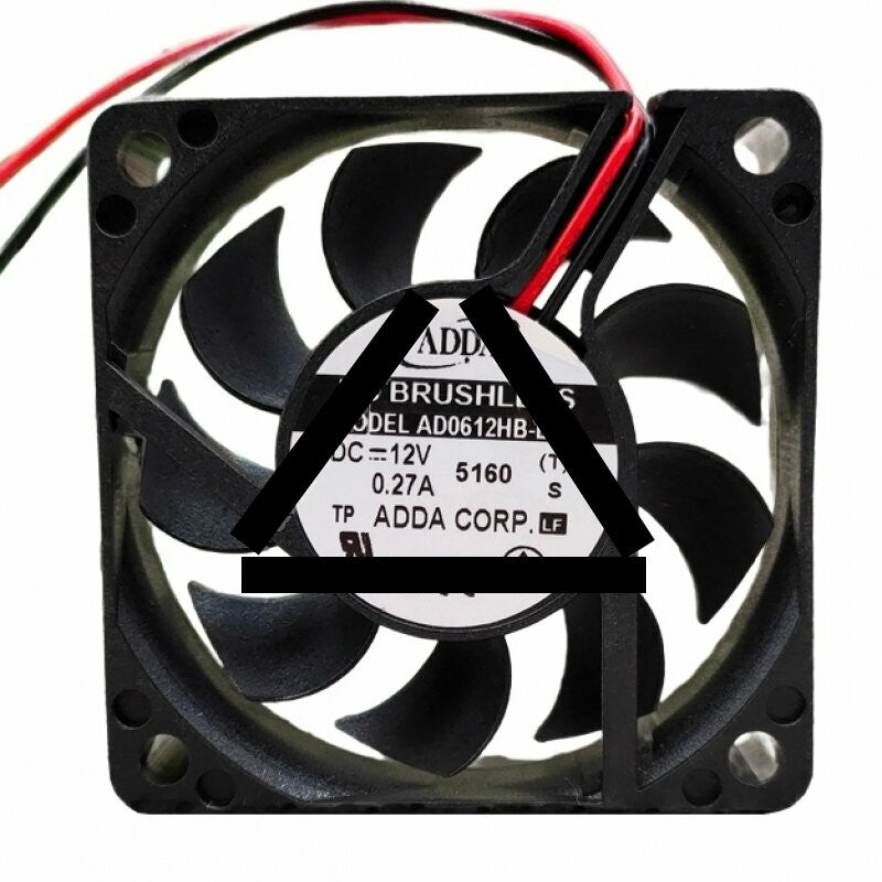 ADDA AD0612HB-D90 DC 12V 0.27A 2 Wires / 3 Wires / 4 Wires Axial Cooling Fan