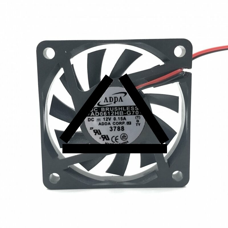 ADDA AD0612HB-G70 DC 12V 0.15A 2 Wires Axial Cooling Fan