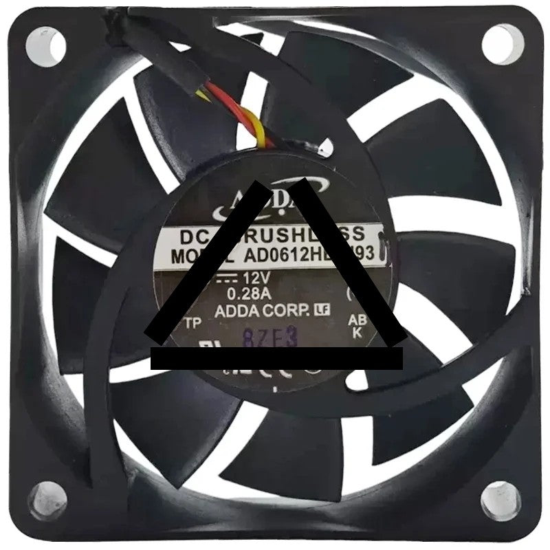 ADDA AD0612HB-H93 12V 0.28A DC Brushless 3 Wires Axial Cooling Fan