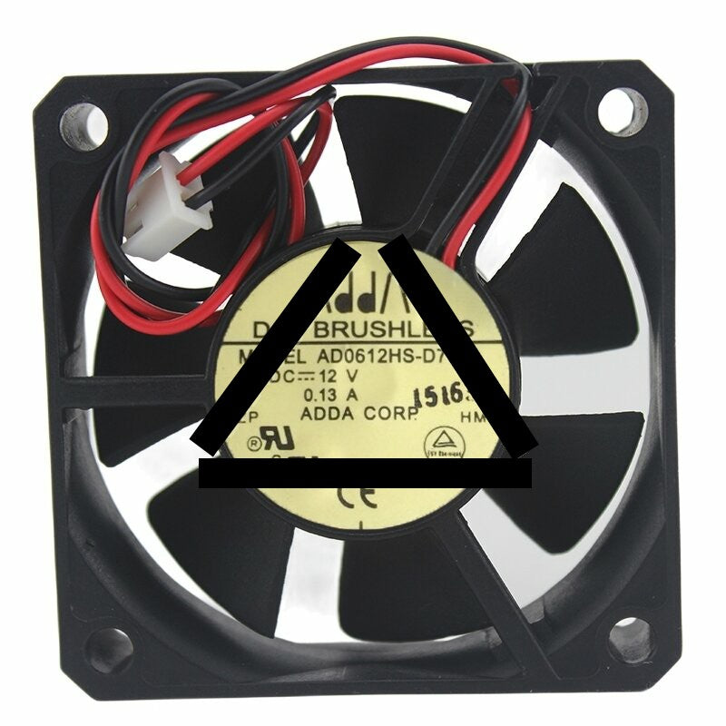 ADDA AD0612HS-D76GL DC 12V 0.13A 6015 Axial Brushless Cooling Fan