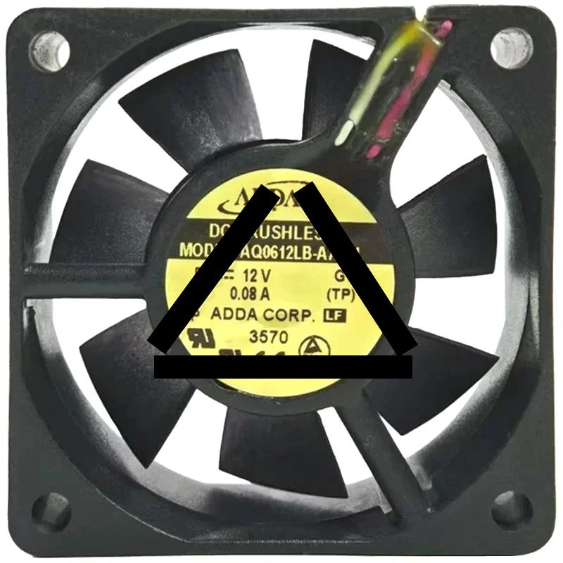ADDA AD0612LB-A76GL 12V 0.08A DC Brushless 3 Wires Axial Cooling Fan
