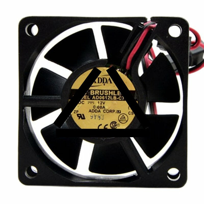 ADDA AD0612LB-C70GL DC 12V 0.08A 6020 Axial Brushless Cooling Fan