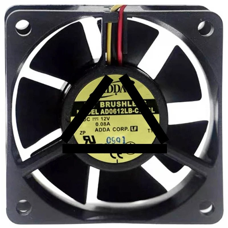 ADDA AD0612LB-C72GL 12V 0.08A DC Brushless 3 Wires Axial Cooling Fan