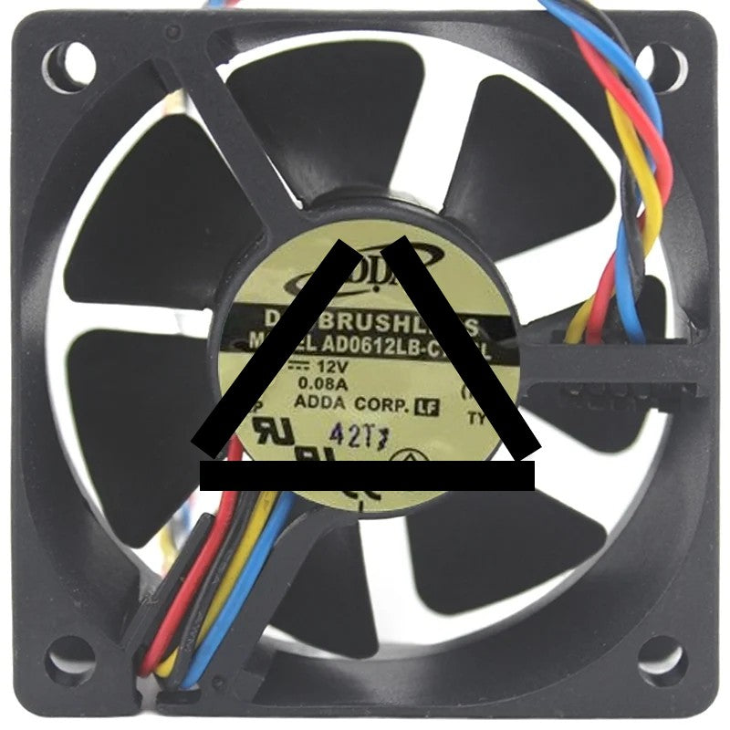 ADDA AD0612LB-C7BGL 12V 0.08A DC Brushless 4 Wires Axial Cooling Fan