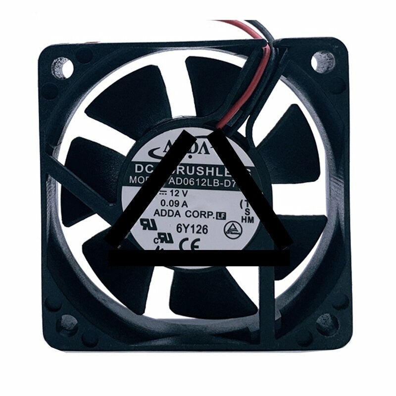 ADDA AD0612LB-D70GL DC 12V 0.09A 2 Wires Axial Cooling Fan