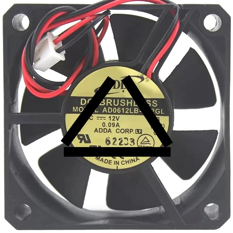 ADDA AD0612LB-D72GL 12V 0.09A DC Brushless 2 Wires Axial Cooling Fan