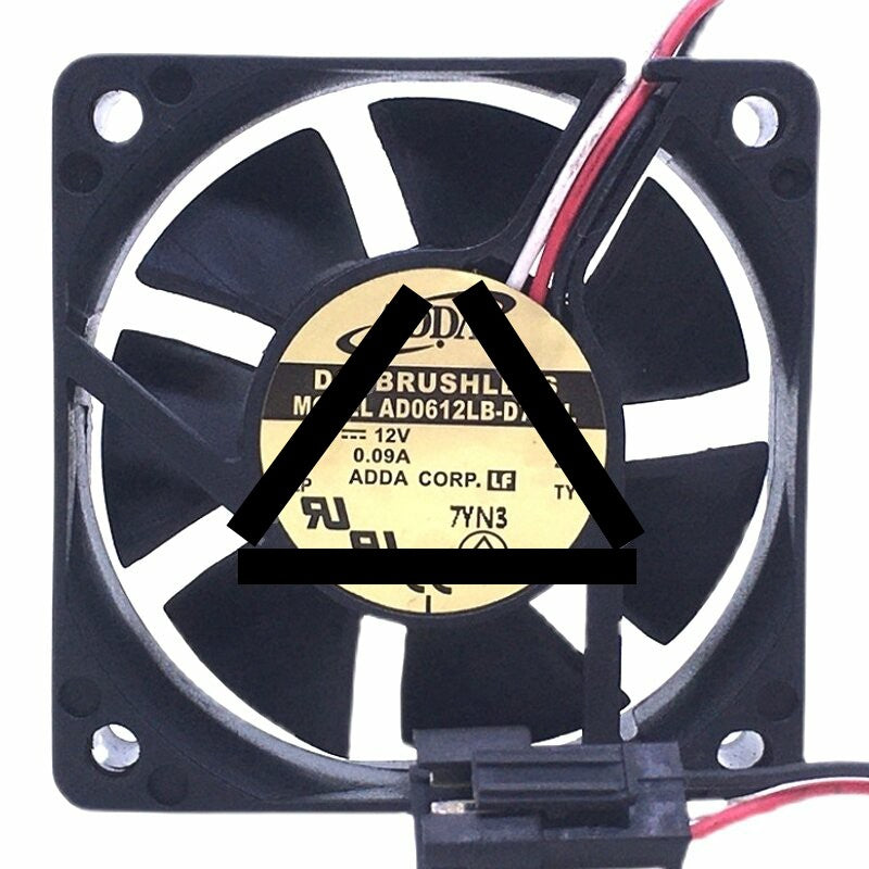ADDA AD0612LB-D73GL DC 12V 0.09A 6015 Brushless Axial Cooling Fan