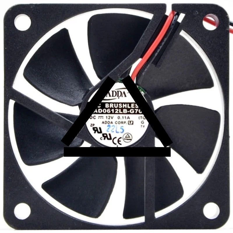ADDA AD0612LB-G70 12V 0.11A DC Brushless 2 Wires Axial Cooling Fan