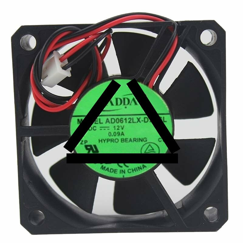 ADDA AD0612LX-D70GL DC 12V 0.09A 2 Wires Axial Cooling Fan