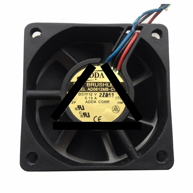ADDA AD0612MB-C76GL DC 12V 0.13A 3 Wires Axial Cooling Fan