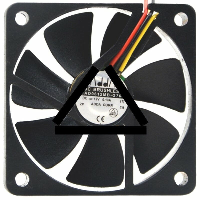 ADDA AD0612MB-G76 DC 12V 0.13A 2 Wires / 3 Wires Brushless Axial Cooling Fan