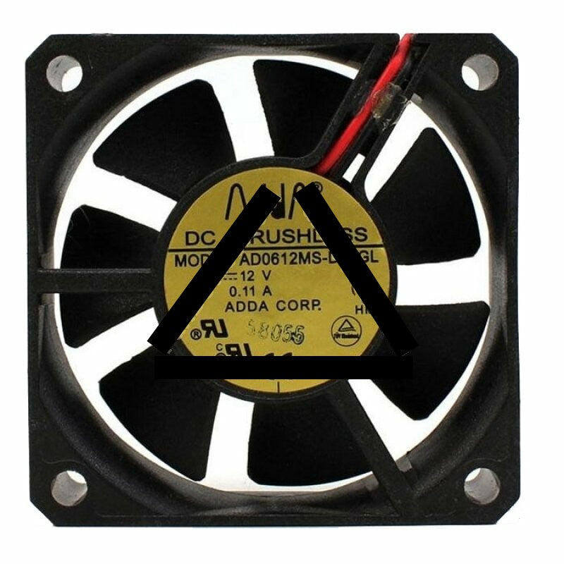 ADDA AD0612MS-D70GL DC 12V 0.11A 2 Wires Axial Cooling Fan