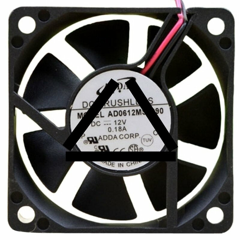 ADDA AD0612MS-D90 DC 12V 0.18A 2 Wires Brushless Axial Cooling Fan