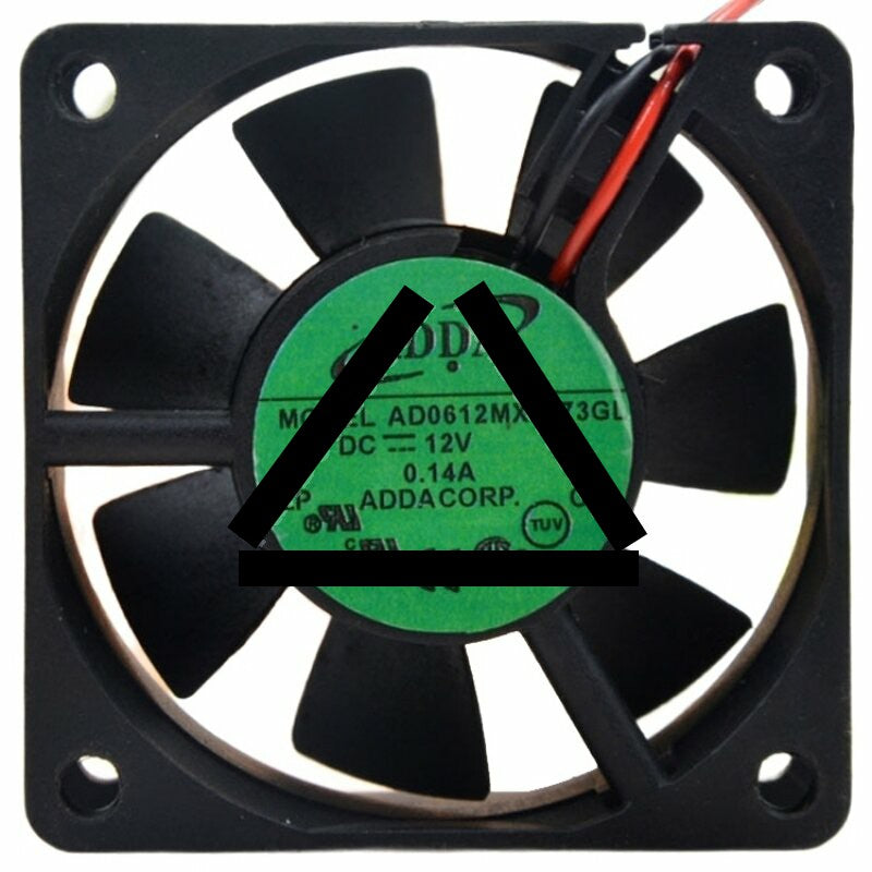 ADDA AD0612MX-A73GL DC 12V 0.14A 2 Wires Axial Cooling Fan