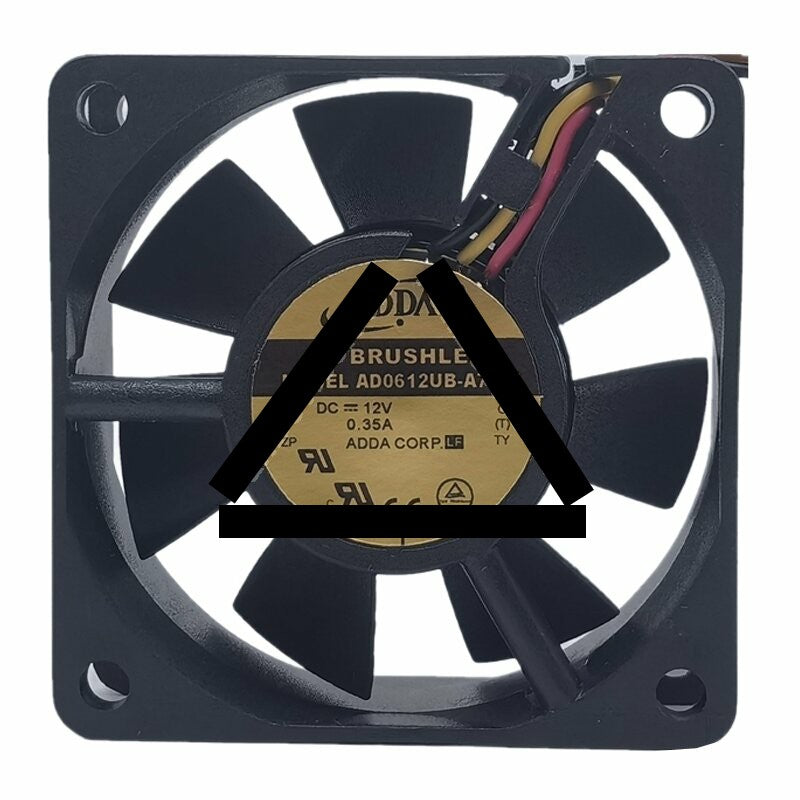 ADDA AD0612UB-A76GL DC 12V 0.35A 6025 Axial Brushless Cooling Fan