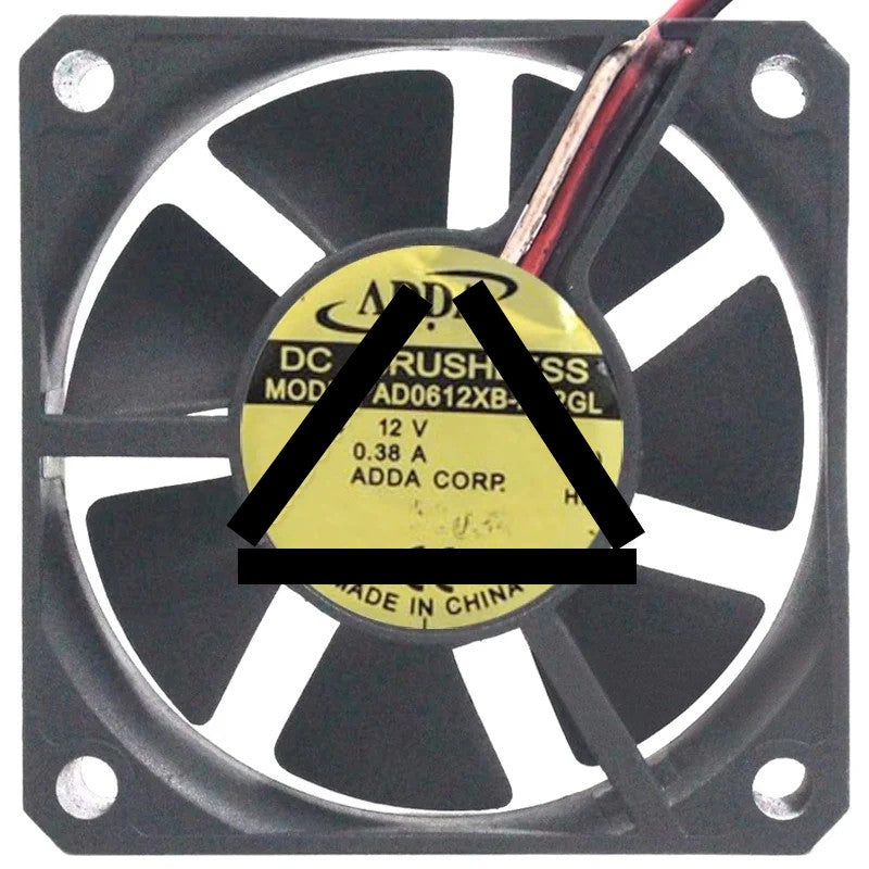 ADDA AD0612XB-A72GL 12V 0.38A DC Brushless 3 Wires Axial Cooling Fan