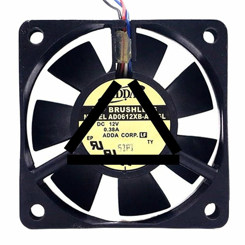 ADDA AD0612XB-A7BGL DC 12V 0.38A 6025 Axial Brushless Cooling Fan