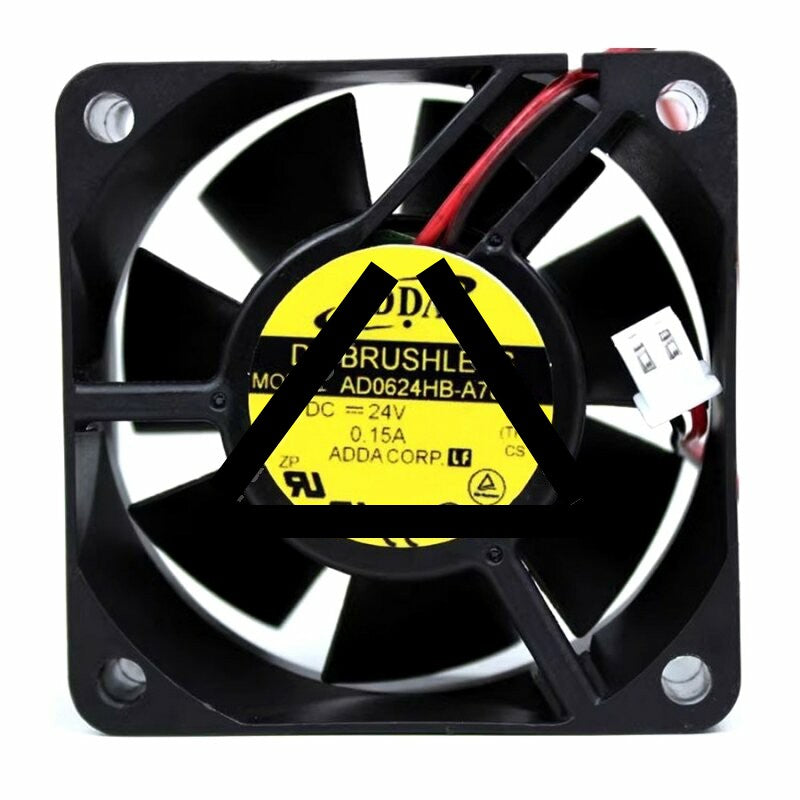 ADDA AD0624HB-A71GL DC 24V 0.15A 2 Wires Axial Cooling Fan
