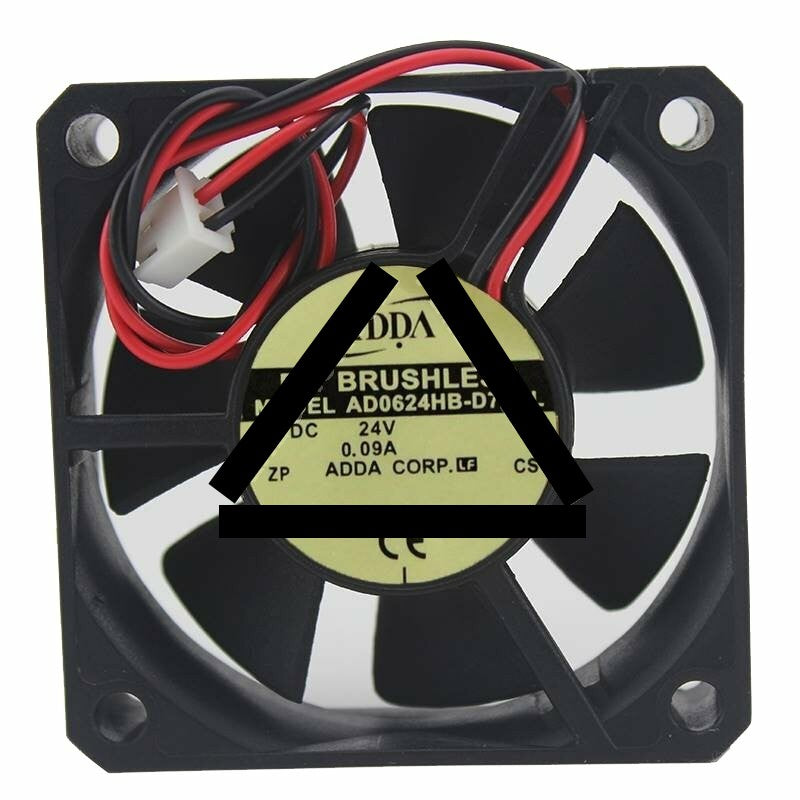 ADDA AD0624HB-D72GL DC 24V 0.09A 2 Wires / 3 Wires Axial Cooling Fan
